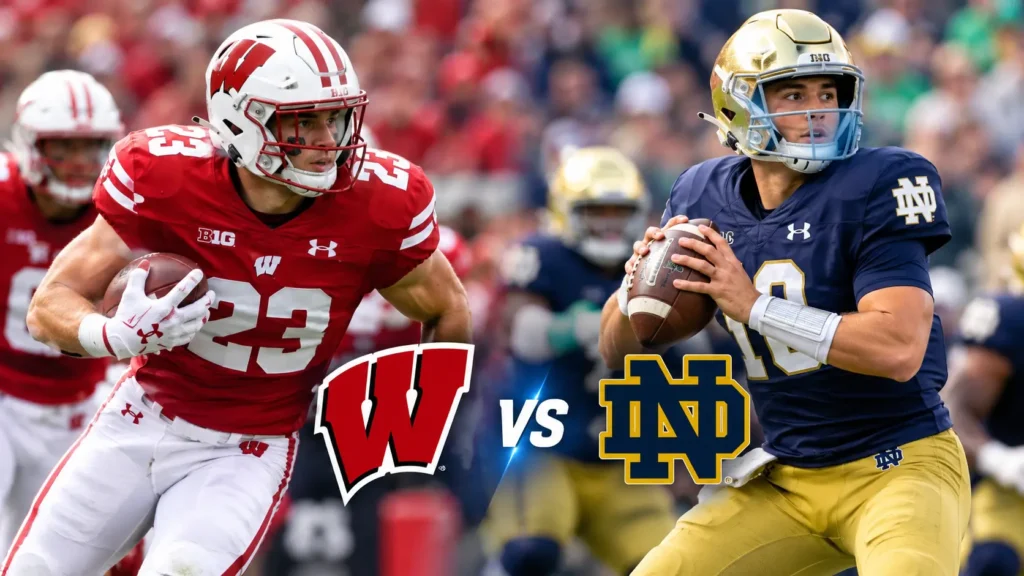Wisconsin vs Notre Dame football game recap at Lambeau Field