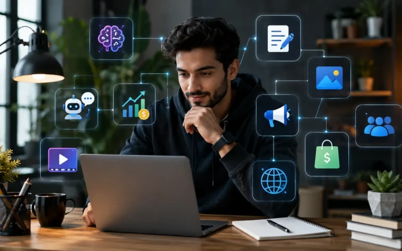 high margin side hustles with AI tools