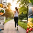 Infographic showing healthy lifestyle trends 2026 including wellness, exercise, and balanced diet