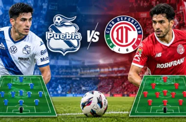 Puebla vs Toluca Liga MX match banner