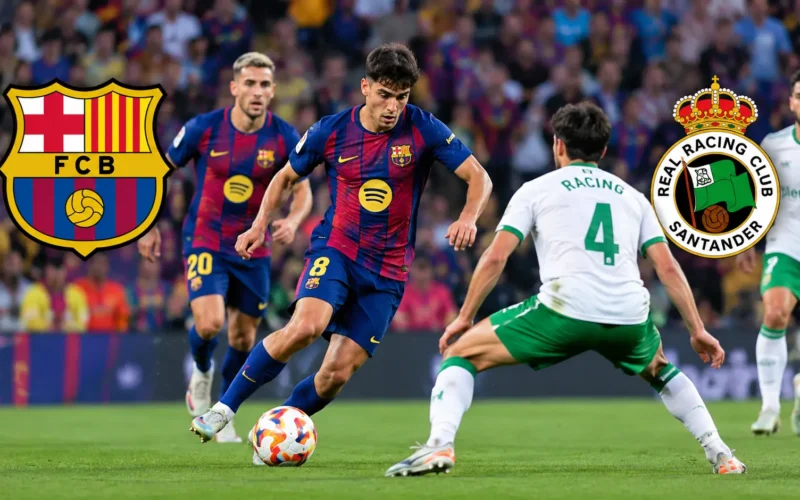 Barcelona vs Racing Santander match highlights and final score