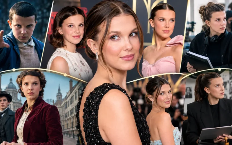 Millie Bobby Brown career timeline featuring her roles from Stranger Things to producer