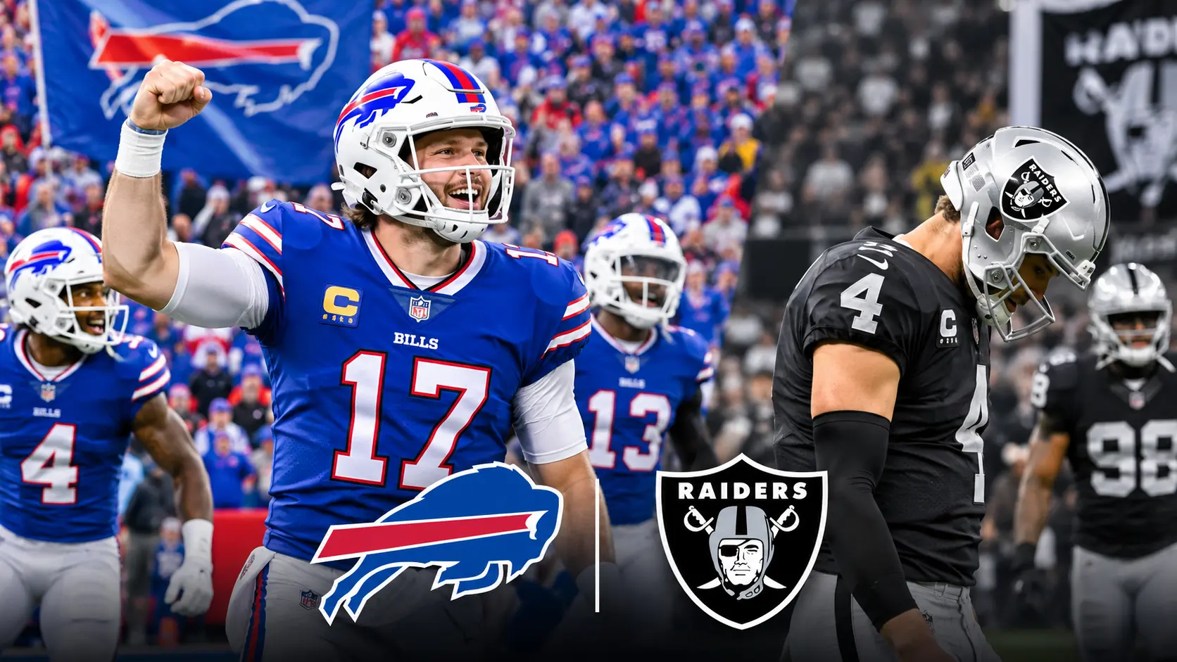 Bills vs Raiders game action and final score recap